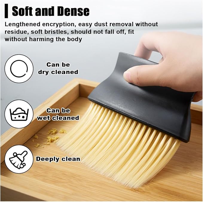 Auto Interior Dust Brush - Soft Bristles Car Duster Interior Household Cleaning Dust Car Detailing Brush - Whisk Broom Car Cleaning Brushes Dusting Tool for Auto Dashboard Interior & Exterior (2PCS)