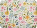 Spring Easter Floral Dish Drying Mat for Kitchen Counter 18x24 Green Pink Yellow Blue Cute Flower Print Absorbent Reversible Microfiber Drying Mats Kitchen Countertop Protector Dishes Drainer Pad