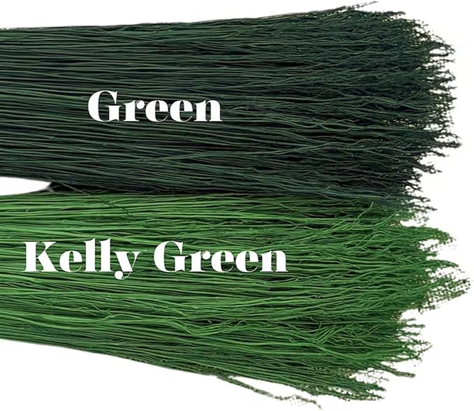 Broomcorn 16" 1/2 lb Bundles, Rainbow Broom Corn, Broom Straw, Broom Corn for Broom Making, Broom Grass hurl, Broom Corn, Kitchen Witch Crafts and Florals (Kelly Green)