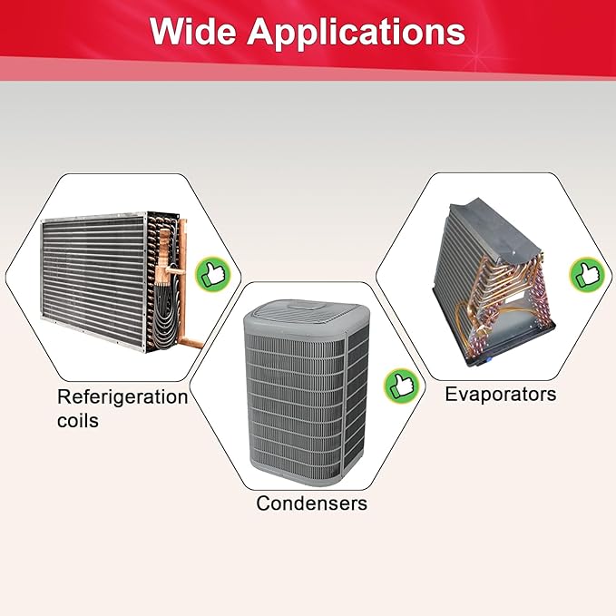 Coil Cleaner Brush for AC, Double Sided Air Conditioner Coil Cleaning Brush for HVAC Evaporator Condenser Fin, Easy to Use Effectively Cleaning