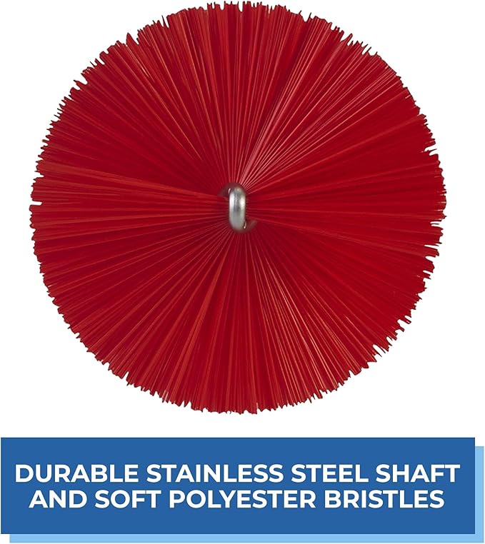 Vikan 53704 Tube Brush,2.4",PP/PBT,Red