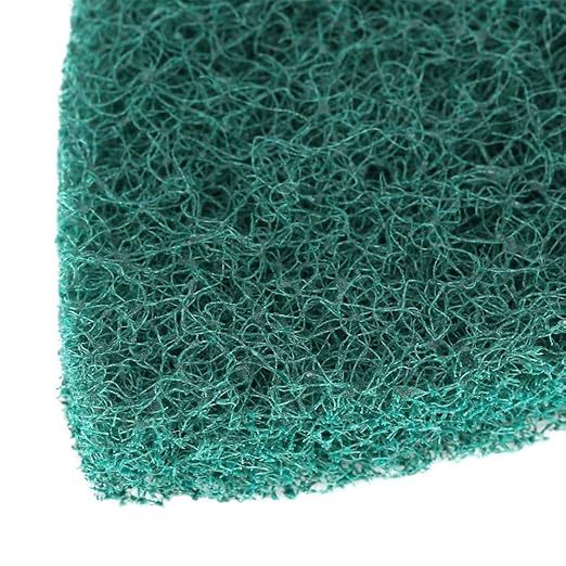 5 Pcs Triangle Scouring Pad, Scouring Stick, Self Adhesive Plate Grinding Machine Accessories, Green Scrub Pads for Surface Sanding Polishing