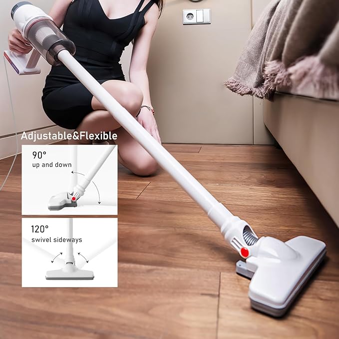 Corded Vacuum Cleaner, Handheld 5-in-1 Stick Lightweight Vacuum Broom Car Vacuum for Pet Hair Hardwood Floor Cat Litter Cleaning