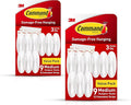 Command Medium Designer Hooks, Damage Free Hanging Wall Hooks with Adhesive Strips, No Tools Wall Hooks for Hanging Decorations in Living Spaces, 18 White Hooks and 24 Command Strips
