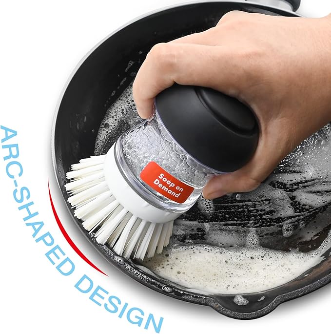 4 Pack Palm Brush Refills for OXO Soap Dispensing Palm Brush, Palm Brush Replacement Head