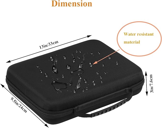 Battery Organizer Storage Box, Battery Vault Case Waterproof Explosionproof Holder Box, Batteries Carrying Case Container Bag (Holds 148 Batteries AA AAA C D 9V)（No tester included）