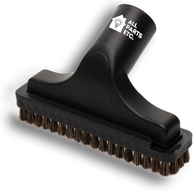 Vacuum Upholstery Brush Tool with Detachable Brush Compatible with 1.25” Vacuum Attachments Compatible with Shop Vac, Bissell, Nutone, Eureka, Beam and other Central Vacuums