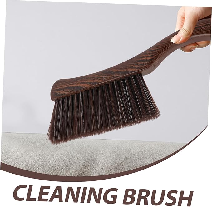 Wooden Cleaning Brush with Thick Ergonomic Handle for Efficient Dust Removal from Mattresses and Furniture Durable Design for Home Use