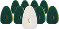 Smilyeez Green Heavy Duty Scrubbing Sponge Refill for use with The Dish Daddy (Reg. TM) Dishwand (10 Pack) Refill Head
