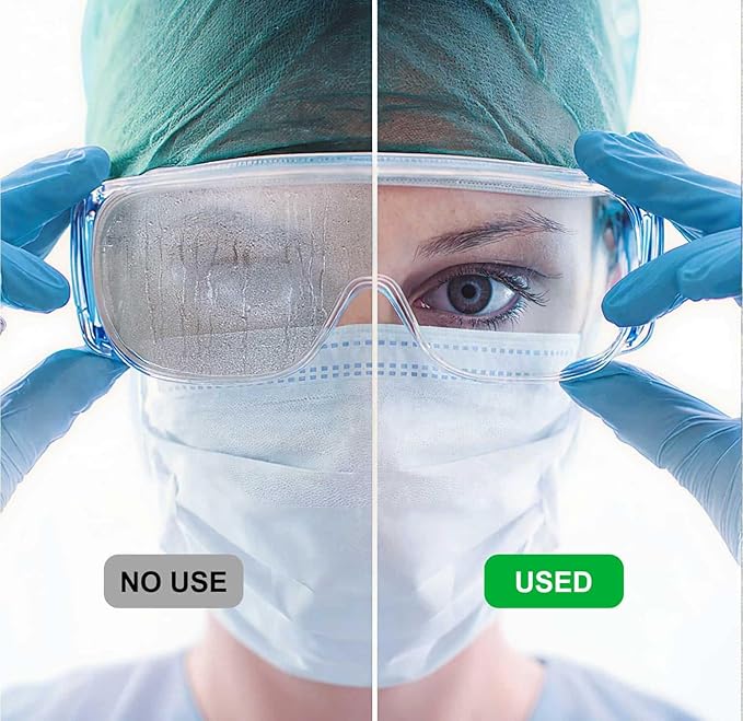Anti Fog Wipes for Glasses (100-pack) | Pre-Moistened, Quick Dry & Scratch Free for Laptop Screens, Optical Lens, Goggles, Smart Phone and Watch Screens (Extra Large)