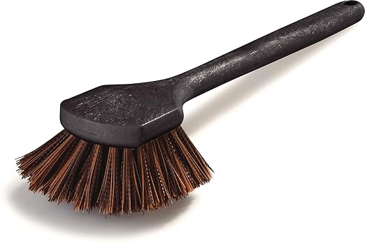 SPARTA 36505L00 Plastic Utility Brush, Scrub Brush With Long Handle For Kitchen, Restaurant, Home , 20 Inches, Black