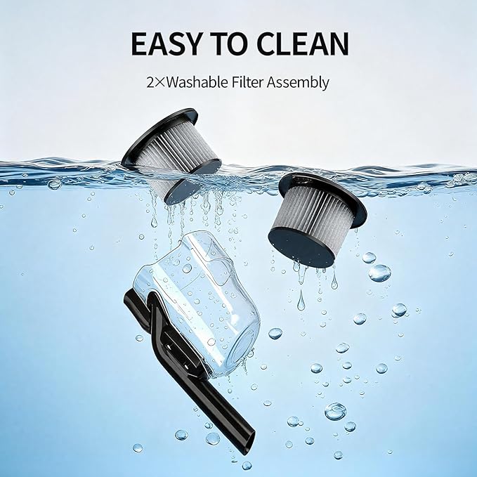 Cordless Vacuum Cleaner for Dewalt 20V Battery, 500W Handheld Vacuum Cleaner with Washable Filter, Portable Stick Vacuum for Floor Carpet Car Hardwood Pet Hair Home(Battery Not Included)