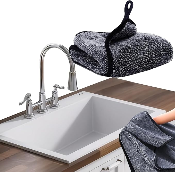 Shiny Cleaning Cloths,3pcs Shiny Drying Towels,Shower Doors Drying Towels,16 * 24in Streak Free Glass Window Car Mirror Super Absorben Microfiber Cleaning Cloths (1pc grey16*24")