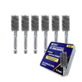 WICKED Professional ID Copper Tube Pipe Cleaner Replacement Brushes (1/2” (6-Pack))
