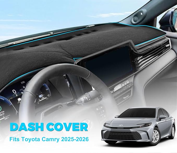 GZSH Dash Cover Mat fit for Toyota Camry 2025-2026 with Dust Brush |Easy to Install| |Full Cover| Toyota Camry Dashboard Cover