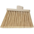 SPARTA Plastic Broom Head, Angled, Flagged for Small Debris Indoor, Outdoor, Home, Restaurant, Lobby, Office, 12 Inches, Tan, (Pack of 12)