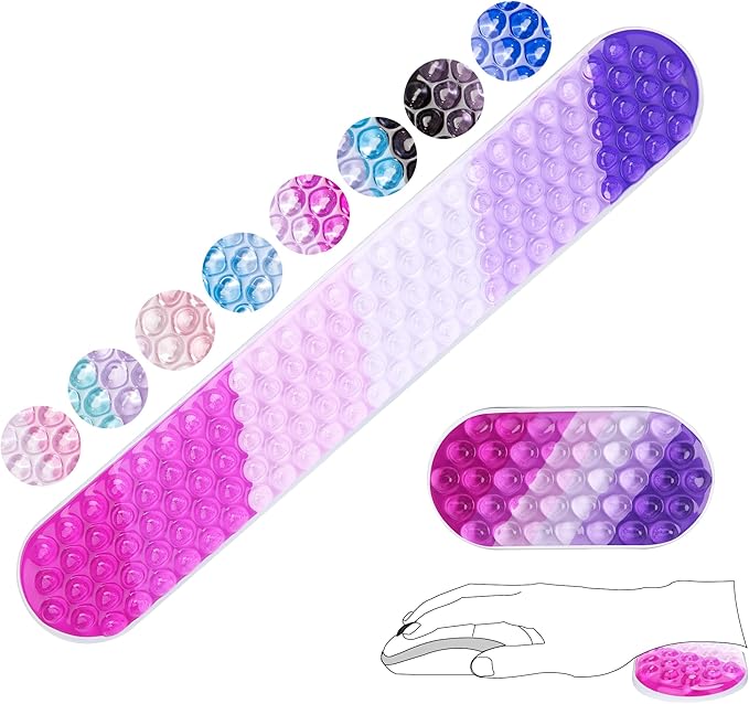 Gel Mouse & Keyboard Wrist Rest Set,Wrist Rest for Computer Keyboard,Mouse Wrist Support,Pain Relief,Cool Touch,Non-Skid