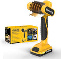 21V Electric Grill Brush, Heavy-Duty Cordless BBQ Cleaner with Stainless Steel Bristles, 90-Min Runtime，LED Light, Dishwasher Safe Head for Gas & Charcoal Grills