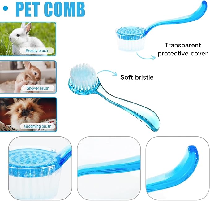 Bearded Dragons Foldable Bathtub with Soft Brush and Towel Set Reptile Accessories Swimming Pool Relax Cleaning Set for Small Pets Guniea Pig Turtle Hedgehog (11.8x3.93In)