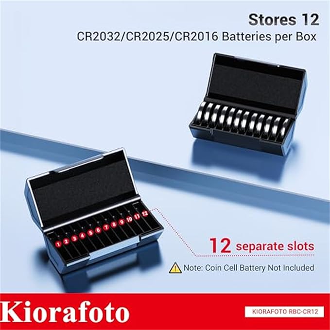 (2 Pack)CR2032 CR2025 CR2016 Battery Case Holder Storage,Upgrade D Battery Size Coin Cell Organizer for 24x CR2032/CR2025/CR2016 Button Round Batteries,Allow to fit in Standard D Battery Slot