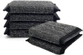6 Pcs Steel Wool Scrubber Kitchen Sponges, Non Scratch Scrubbers Heavy Duty Reusable Multipurpose Cleaning Scrubbing Sponges Scrubbers for Pots, Pans, Gentle and Scratch Free Household Cleaning
