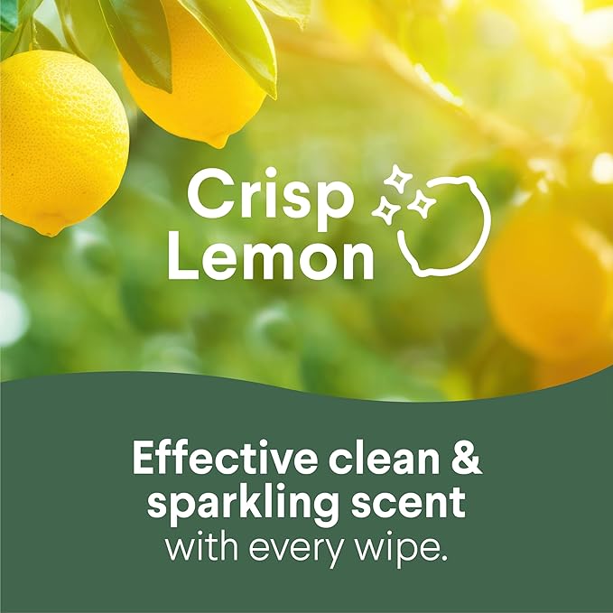 Clorox Disinfecting Cleaning Wipes, Bleach Free, Crisp Lemon, 35 Count (Pack May Vary)
