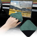 SuperKaKa Car Screen Cleaner- Vehicle Touchscreen Microfiber Cleaning Cloth, Touch Screens Clean Wipes Cars Interior Accessories Universal for Tesla Dashboard Display (Green)