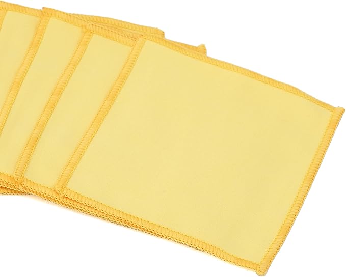 Kiddison Pack of 10 Montessori Polishing Cloths (Yellow)