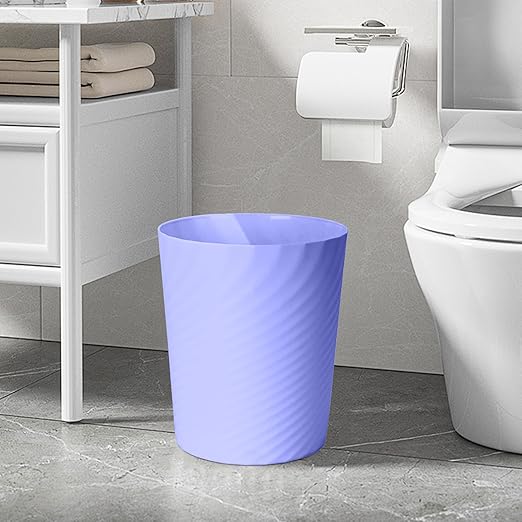 Trash Can - Small Waste basketbin - 1.8 Gallon- for Office,Home,Bathroom,Kitchen - Purple