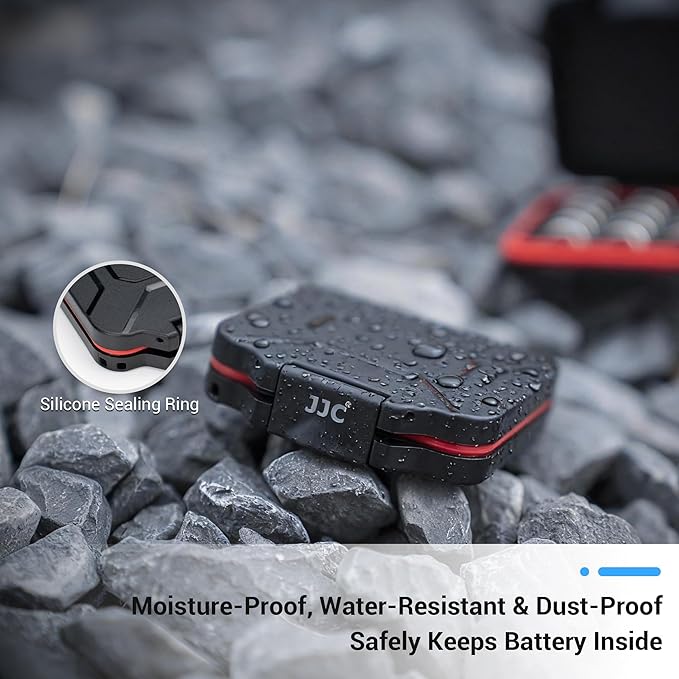 JJC Size 312 LIR1240 Battery Case Holder Storage, Water-Resistant Anti-Shock, Coin Cell Battery Case for 15x Size 312 CR1240 A312 Size312 P312 312A PR41, Safety Lithium Batteries Holder, No Batteries