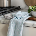RECYCO Waffle Kitchen Towel Set of 2 - Quick Dry Microfiber Sustainable Dish Towels - Ultra Absorbent Reusable Cleaning Tea Towels - Lightweight Hand Towels,16”x 28”, Modern Maze