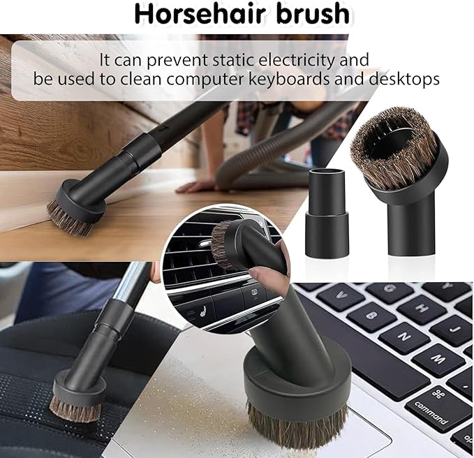 Vacuum Cleaner Brush Attachment Compatible With Eureka NEU181A NEU182A NEU182B NEU181D NEU280 NEU202 NEU10AE5 NEU10AE4 Upholstery tool,Dusting brush,Crevice tool,Horsehair brush Replacement Parts