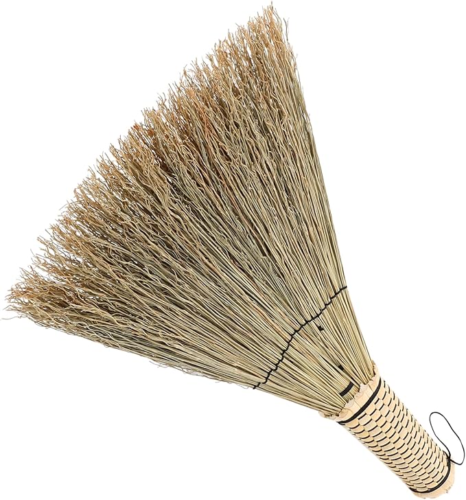 Corn Whisk Broom Handcrafted Mini Dust Brush for Efficient Sweeping of Bedrooms Sofas and Carpets Short Handle Natural Material for Cleaning