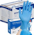 Schneider Nitrile Exam Gloves, Medical Grade Blue Disposable Gloves Latex Free, Rubber Glove for Cleaning, Cooking, Food Prep