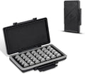 LR44 Size 675 Battery Case Holder, Water-Resistant Compact Button Coin Cell Batteries Storage Organizer Container for 35x LR44 AG13 357 303 L1154F A76 SR44 SR44W P675 AG13 ZA675, Battery Not Included
