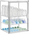 Baby Bottle Organizer for Countertop, X-Large Clear Bottle Storage Organizer, Baby Bottle Storage Organizer for Bottles, Nipples, Pump Parts & Food Jars, Nursery Cabinet, Kitchen Pantry