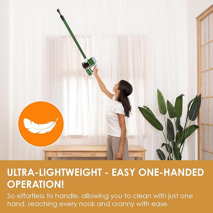 VersLife Cordless Vacuum Cleaner, Cordless Stick Vacuum for Pet Hair & Hard Floors, 30Kpa Powerful Suction, Up to 35 Mins Runtime 6-in-1 Lightweight Handheld Vacuum Cleaner
