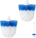 2 Pack Toilet Brush Replacement Head Compatible with OXO Good Grips Toilet Brush, Toilet Brush Refills for OXO Toilet Brush Only, Plastic Toilet Brush Head & Nylon Material
