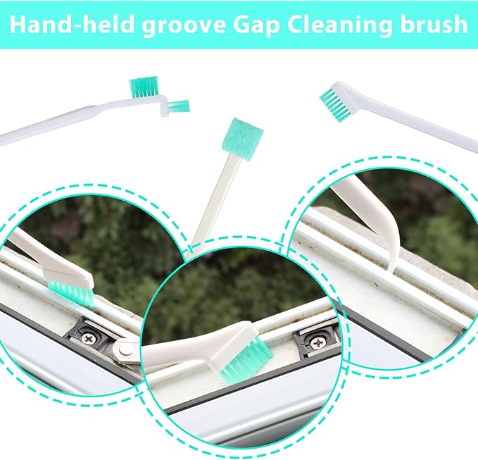 16 Pack Small Household Cleaning Brushes Crevice Cleaning Tool Deep Detail Crevice Cleaner Brush Set Detail Tiny Scrub Cleaner Brush Micro Crevices Scrub Cleaners Tool for Small Holes Corner Space