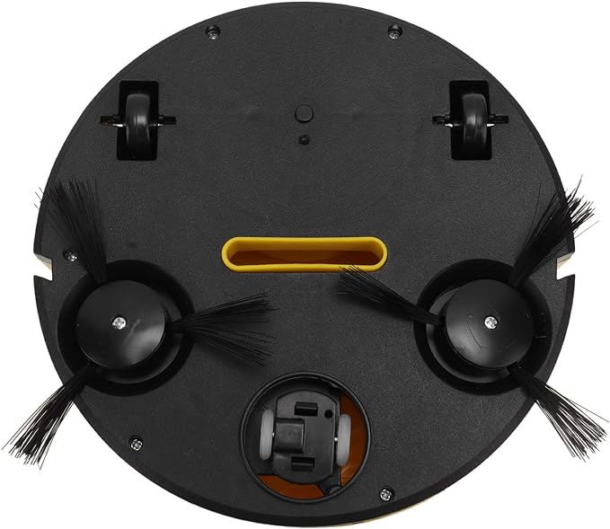 Ejoyous Robot Vacuum, Mopping Robotic Vacuum Cleaner USB Charging Mini Smart Sweeping Robot for Wooden Flooring Tile Carpet Hard Floor Pet Hair (Yellow)