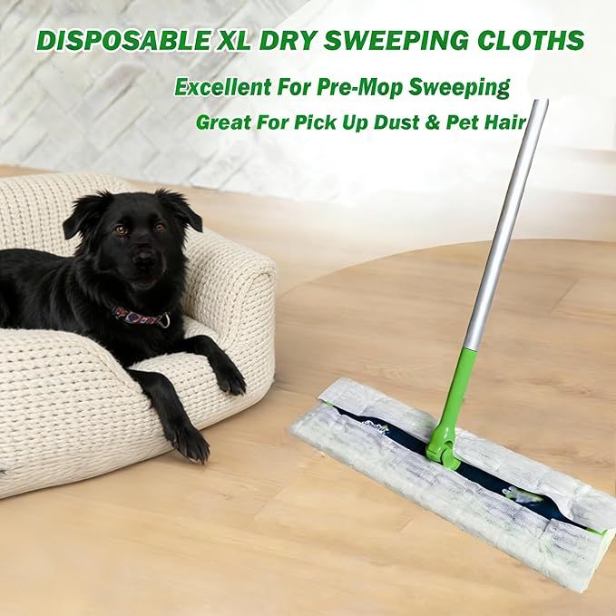 XL Dry Sweeping Cloth Refills for Swiffer Sweeper X-Large Mop, XL Disposable Dry Pads Refills, Pet Hair Dust Heavy Duty Dry Floor Cloth Refills for Floor Sweeping and Cleaning, 100 Count
