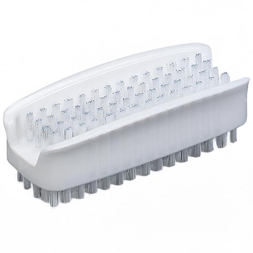 SPARTA 3623900 Plastic Hand Brush, Nail Brush With Polypropylene Bristles For Kitchens, Homes, Restaurants, 3.5 Inches, White, Dual Sided