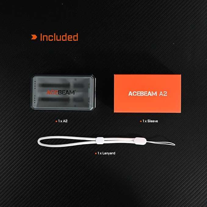 ACEBEAM A2 Portable Battery Storage Box, Battery Charger, Battery Storage Organizer, Battery Box, Battery Storage Case