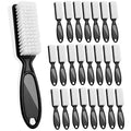Handle Grip Nail Brush - Nail Brushes for Cleaning Fingernails, Long Handle Hand Fingernail Brush, Scrub Cleaner for Finger Nial, Multicolor, DAYGOS (Black-24pcs)
