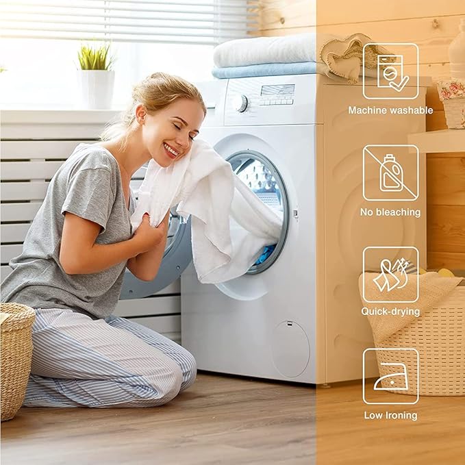 No Hook Shower Curtain with Snap in Liner, Hotel Style Navy Blue White Gold Brush Strokes Art Modern Shower Curtain Waterpoof Washable with See Through Top Window,71"x86"