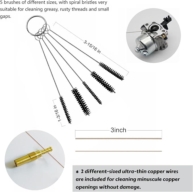Strongthium Cutting Torch Tip Cleaner Tool kit for Welding Nozzles Carb Carburetor Jet Sprinklers and Stove Burner Gas Gap Shower Heads Orifices Wires Needles in Set