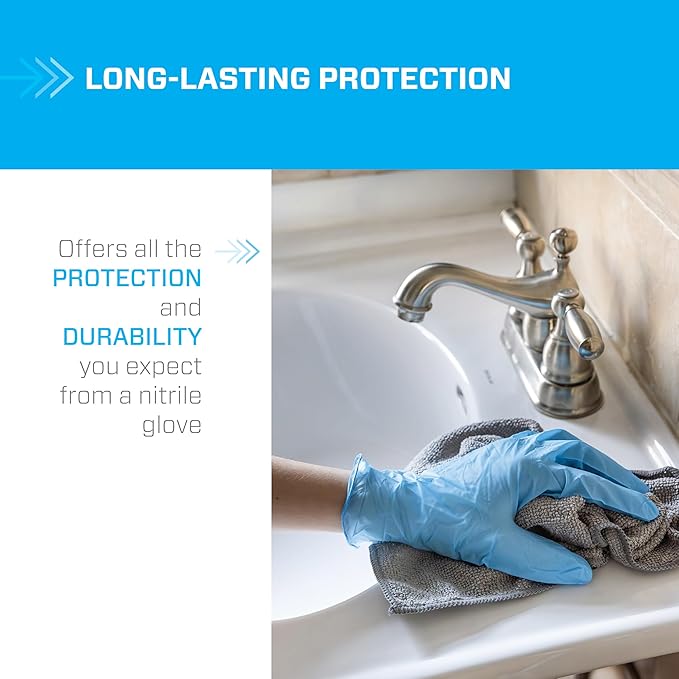 Mr Clean Bio-Nitrile Disposable Gloves 200 Count