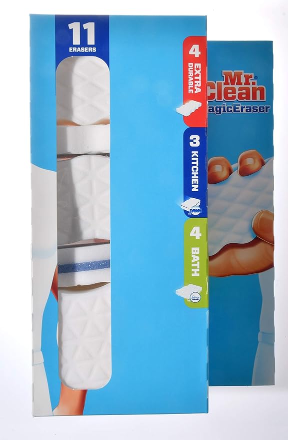 Mr. Clean Magic Eracer Extra Durable for Kitchen Bath Magic Eracer Netcount 11,, 11Count ()