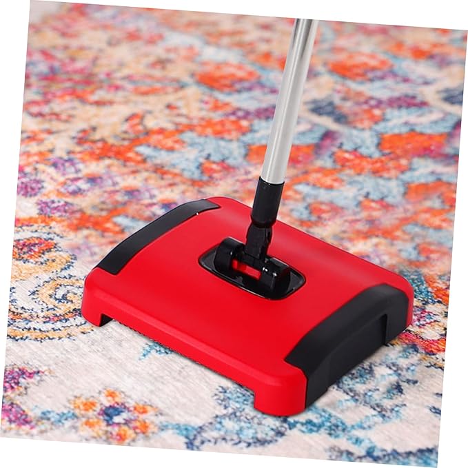 Zerodeko Hand Push Carpet Sweeper Rug Broom Carpet Cleaning Brushes Portable Dust Mop for Home Restaurant