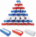 LOLA Classic Hand & Nail Brush, 2 Sided - 144 Pack, Soft & Stiff, Comfortable No-Slip Grip, Cleans Hands & Fingernails, Assorted Colors